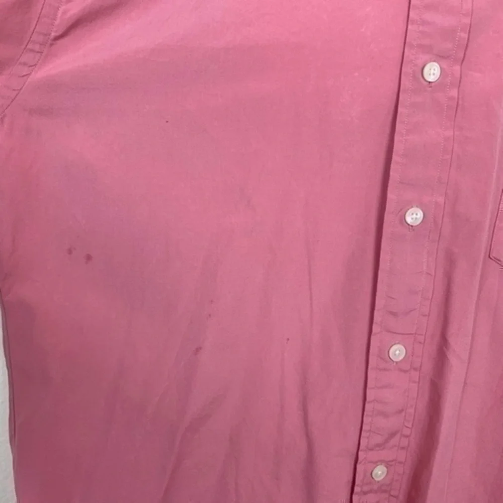 J.Crew Men’s shirt Red casual buttons down sz L